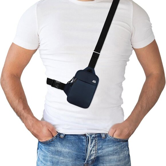 Mini Crossbody Sling Bag Water Resistant Nylon Small Phone Wallet Organizer - Picture 2 of 9